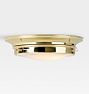 Eastmoreland 12in Flushmount LED 0-10 Dim 3000K Lacquered Brass Opal Lens