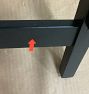 Open Box: Bayley Counter Stool (24") - Woven Rope Seat, Black Ash