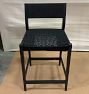 Open Box: Bayley Counter Stool (24") - Woven Rope Seat, Black Ash