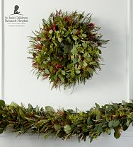 Live Grevillea & Seeded Eucalyptus Garland and Wreath
