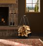 Modernist Triangle Log Holder