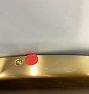 Open Box: Round Metal Framed Mirror (36" Diam), D-Ring - Aged Brass