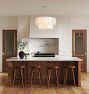 Willamette 32" Double Tier Chandelier, Aged White Glass