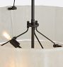 Willamette 32" Double Tier Chandelier, Aged White Glass