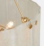 Willamette 32" Double Tier Chandelier, Aged White Glass