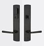 Bayler Exterior Doorset, 2.38 Backset - Left-Handed Lever - Charcoal Bronze