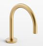 West Slope Short Spout Touchless Automatic Bathroom Faucet - Aged Brass