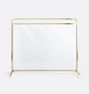 Kaison Fireplace Screen, 39"L x 33"W x 10"H - Aged Brass