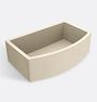Farmhouse Kitchen Sink Single Quartet Nativestone 33in Sand