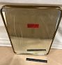 Open Box: Rounded Rectangle Metal Framed Mirror (20"W x 30"H), French Cleat - Heritage Brass
