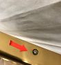 Open Box: Rounded Rectangle Metal Framed Mirror (20"W x 30"H), French Cleat - Heritage Brass