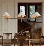 Rhone Linear Chandelier, 48" Width in Metal Shades