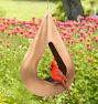 Copper Fly-Through Rain Drop Bird Feeder