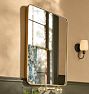 Open Box: Rounded Rectangle Metal Framed Mirror, 30" x 42" - Brushed Nickel