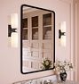 OPEN BOX: Wide Metal Framed Mirror, 24" x 36" - Polished Nickel