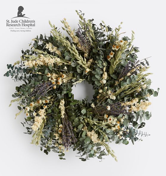 Lavender Eucalyptus Dried Wreath