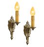 Pair of sconce classical revival candle