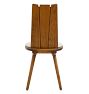 Vintage 1960s French Modern Slat Back Dining Chair Set of 5