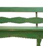 Vintage 19th Century Hungarian Folk Green Painted Bench