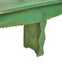 Vintage 19th Century Hungarian Folk Green Painted Bench