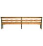 Vintage 19th Century Hungarian Folk Green Painted Bench