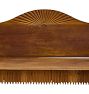 Vintage Anglo-Indian 19th Century Sunburst Teak Bench