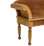 Vintage Anglo-Indian 19th Century Sunburst Teak Bench