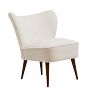 Vintage Midcentury Modern Boucle Fabric Chair