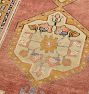 Vintage Turkish Hand-Knotted Orange Medallion Runner 3'6" x 10'