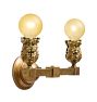 Vintage Classical Revival Sconce with Floral Socket Set of 4