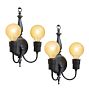 Vintage Colonial Revival Sinmple Sconce Set of 2