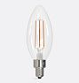 Bulbrite 5W LED B11 2700K Filament E12 Clear