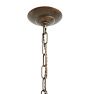 Vintage Art Deco 5 Light Chandelier with Slipper Shade and Linear Fluting