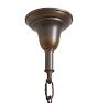 Vintage Classical Revival 4 Light Pan Chandelier with Handcrafted Highlights