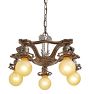 Vintage Classical Revival Organic Motif Chandelier
