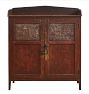 Vintage Traditional Pewter Sideboard with Spool Display