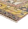 Vintage Turkish Hand-Knotted Wool Runner Medallion Yellow 3' x 9'6"