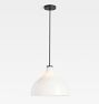 FOLK Abigail 15" Pendant, Glass Shade