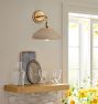 Trillium Sconce, Ceramic Shades