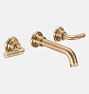 Descanso Wall Mount Faucet, 6.5" - Satin Bronze PVD PVD