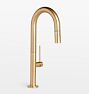 Poetto Pull Down Kitchen Prep Faucet, Satin Bronze PVD PVD