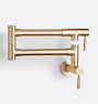 Corsano Stick Handle Wall Mount Pot Filler, Satin Bronze PVD
