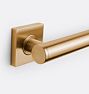 Morro Bay Round Grab Bar, 18" - Satin Bronze PVD