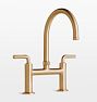 Descanso Bridge Kitchen Faucet, Lever Handle - Satin Bronze PVD PVD