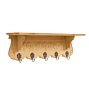 Vintage 20th Century French Oak Carved Wall Shelf