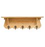 Vintage 20th Century French Oak Carved Wall Shelf