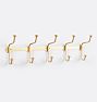 Fletcher 5-Hook Rack - Aged Brass