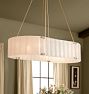 Willamette 48" Linear Chandelier, Pearl White Glass
