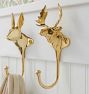 Animal Cast Brass Hook