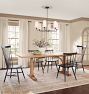 Ansel 6-Light Chandelier, 34" Width Fabric Shades